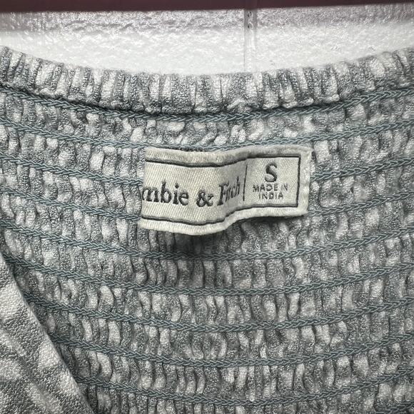 Abercrombie & Fitch Womens Mini Dress Small Fairy Cottagecore Boho Chic Smocked - Picture 2 of 14